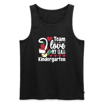Kindergarten Teacher Team Kindergarten Teacher - Men's Premium Organic Tank Top - black - Front - Michal (187cm)