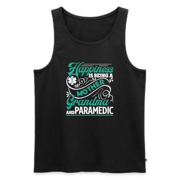 Paramedic Mother Grandma Paramedic - Men's Premium Organic Tank Top - black - Front - Michal (187cm)