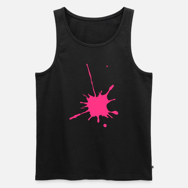 Malspitze oder etwa? - Männer Premium Bio Tank Top - Schwarz