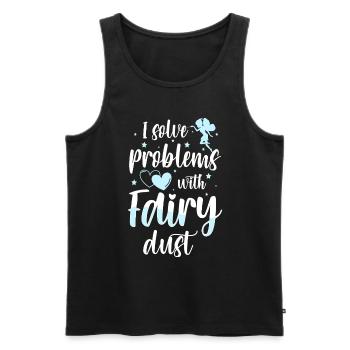 Fantasy Girl Magical Princess - Débardeur bio Premium Homme - noir - Devant - Michal (187cm)