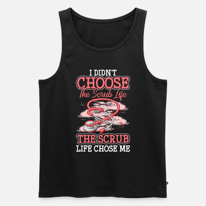 Mediziner Studium Liebe Wunde - Männer Premium Bio Tank Top - Schwarz