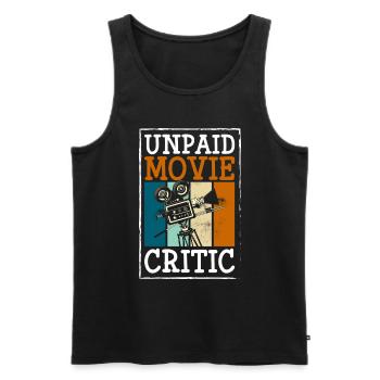 Filmliebhaber Schauspieler Klappe Hollywood - Männer Premium Bio Tank Top - Schwarz - Vorne - AI Model Male 178 light (178cm)