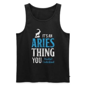 Horoskop Astrologie Aberglaube Stolz - Männer Premium Bio Tank Top - Schwarz - Vorne - AI Model Male 178 light (178cm)