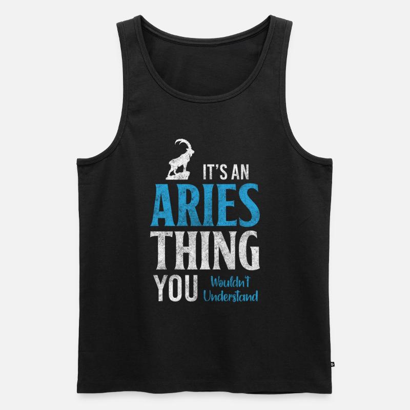 Horoskop Astrologie Aberglaube Stolz - Männer Premium Bio Tank Top - Schwarz