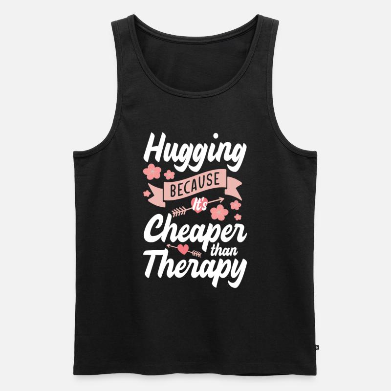 Kuscheln Freundin - Männer Premium Bio Tank Top - Schwarz