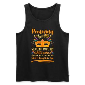 Verkleidung Party Parade Unbekannt - Männer Premium Bio Tank Top - Schwarz - Vorne - AI Model Male 178 light (178cm)