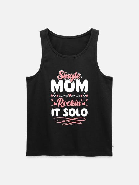 Single Parent Team Love - Men's Premium Organic Tank Top - black