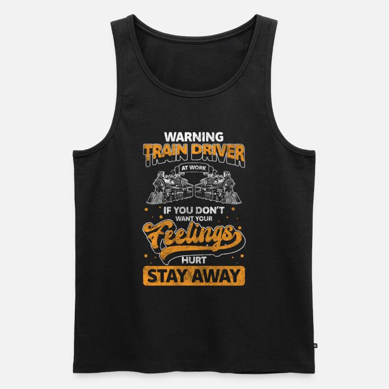 Modellbahn Hobby Gleise - Männer Premium Bio Tank Top - Schwarz