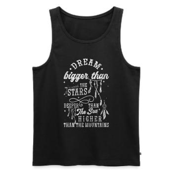 Signs Form Powers - Men's Premium Organic Tank Top - black - Front - AI Model Male 178 light (178cm)