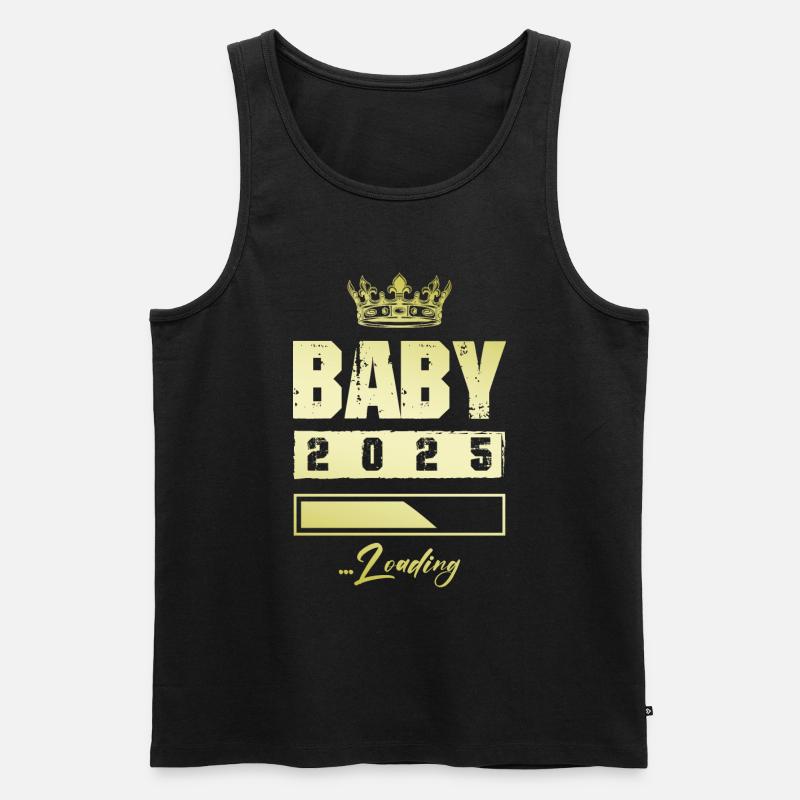 Baby 2025 Loading - Männer Premium Bio Tank Top - Schwarz