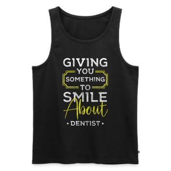 Physician Appointment Specialty Held - Men's Premium Organic Tank Top - black - Front - AI Model Male 178 light (178cm)