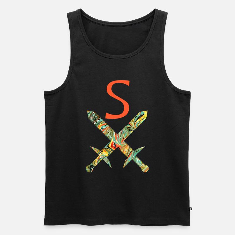 gekreuzte schwerter e 200 s - Männer Premium Bio Tank Top - Schwarz