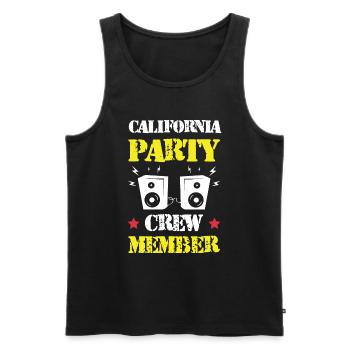 Équipe de fête en Californie - Débardeur bio Premium Homme - noir - Devant - Michal (187cm)