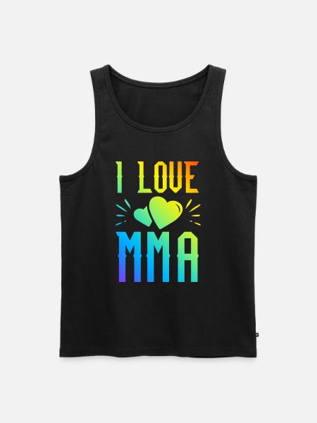 Ich liebe Mma - Männer Premium Bio Tank Top - Schwarz