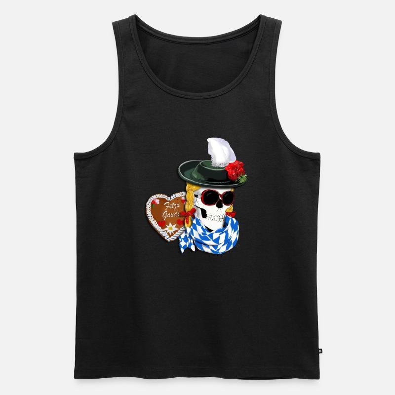 Fetz’n Gaudi - Männer Premium Bio Tank Top - Schwarz
