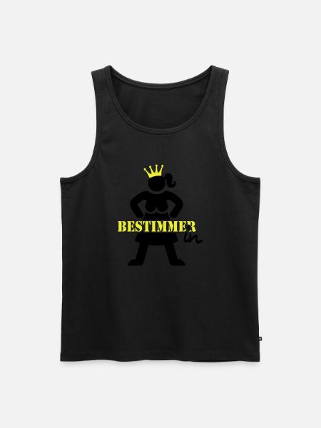 Bestimmerin_2C - Männer Premium Bio Tank Top - Schwarz