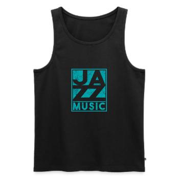 Jazz music Christmas gift birthday - Men's Premium Organic Tank Top - black - Front - Michal (187cm)