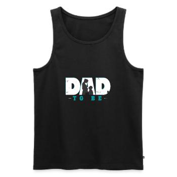 werdender Vater Kind Zukunft Geschenk - Männer Premium Bio Tank Top - Schwarz - Vorne - Michal (187cm)