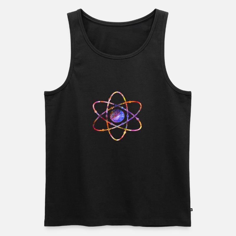 Physik Energie Atom Physiker Student Geschenk - Männer Premium Bio Tank Top - Schwarz