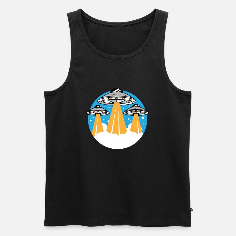 UFO - Männer Premium Bio Tank Top - Schwarz