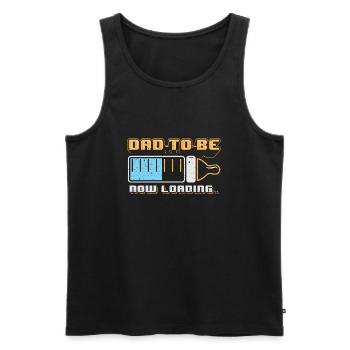 Werdender Vater - Männer Premium Bio Tank Top - Schwarz - Vorne - AI Model Male 178 light (178cm)
