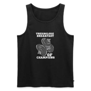 BODYBUILDING: Trenbolone - Männer Premium Bio Tank Top - Schwarz - Vorne - AI Model Male 178 light (178cm)