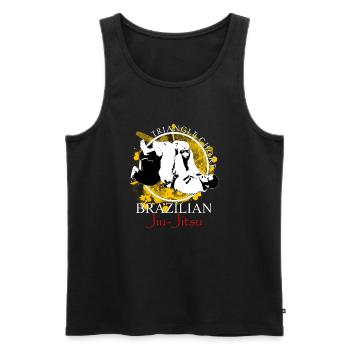 BJJ - Triangle - Brazilian Jiu-Jitsu - Men's Premium Organic Tank Top - black - Front - Michal (187cm)