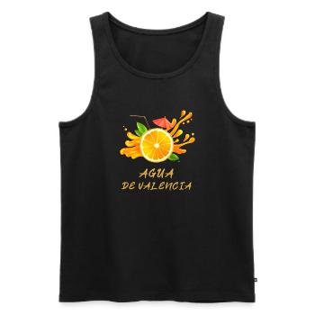 Agua de Valencia, Valencia, Spain, Holidays, Fun - Men's Premium Organic Tank Top - black - Front - AI Model Male 178 light (178cm)