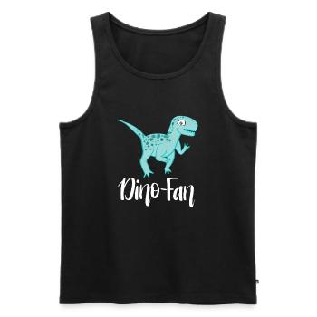 Dino Fan - Débardeur bio Premium Homme - noir - Devant - AI Model Male 178 light (178cm)