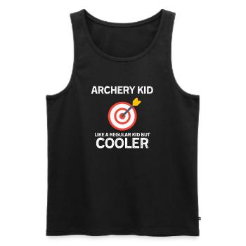 Cool Archery DesignArcher Men Women Arching Sports - Männer Premium Bio Tank Top - Schwarz - Vorne - Michal (187cm)