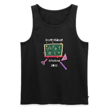 Erste Klasse Schulkind - Männer Premium Bio Tank Top - Schwarz - Vorne - Michal (187cm)