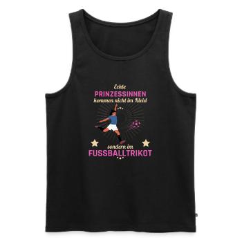 Frauenfussball - Männer Premium Bio Tank Top - Schwarz - Vorne - Michal (187cm)