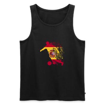 Nationalmannschaft Spanien Fußball Weltmeister - Männer Premium Bio Tank Top - Schwarz - Vorne - Michal (187cm)