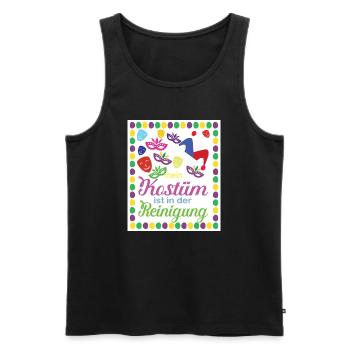 mein kostüm ist in der reinigung - Männer Premium Bio Tank Top - Schwarz - Vorne - AI Model Male 178 light (178cm)