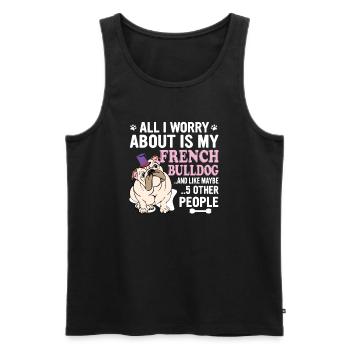 English Bull - Männer Premium Bio Tank Top - Schwarz - Vorne - Michal (187cm)