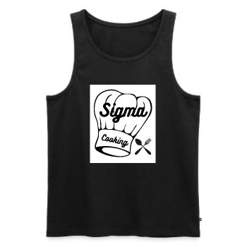 Sigma-Design - Männer Premium Bio Tank Top - Schwarz - Vorne - Michal (187cm)
