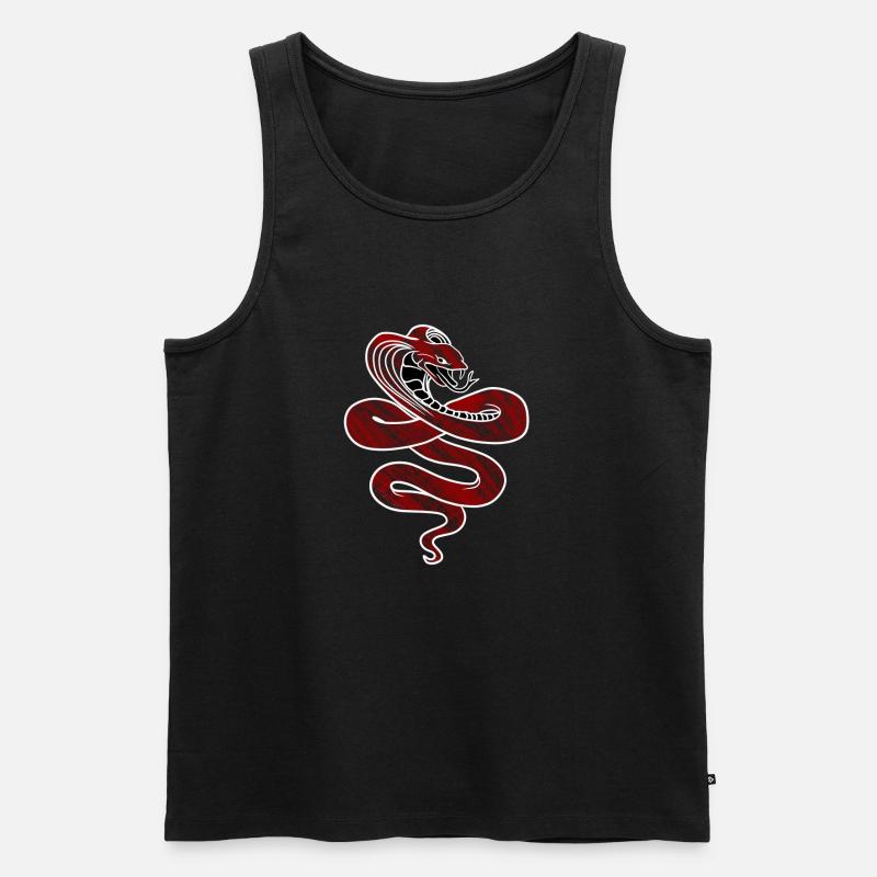 Cobra - Männer Premium Bio Tank Top - Schwarz