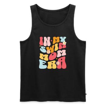 In my swim mom era - Männer Premium Bio Tank Top - Schwarz - Vorne - Michal (187cm)