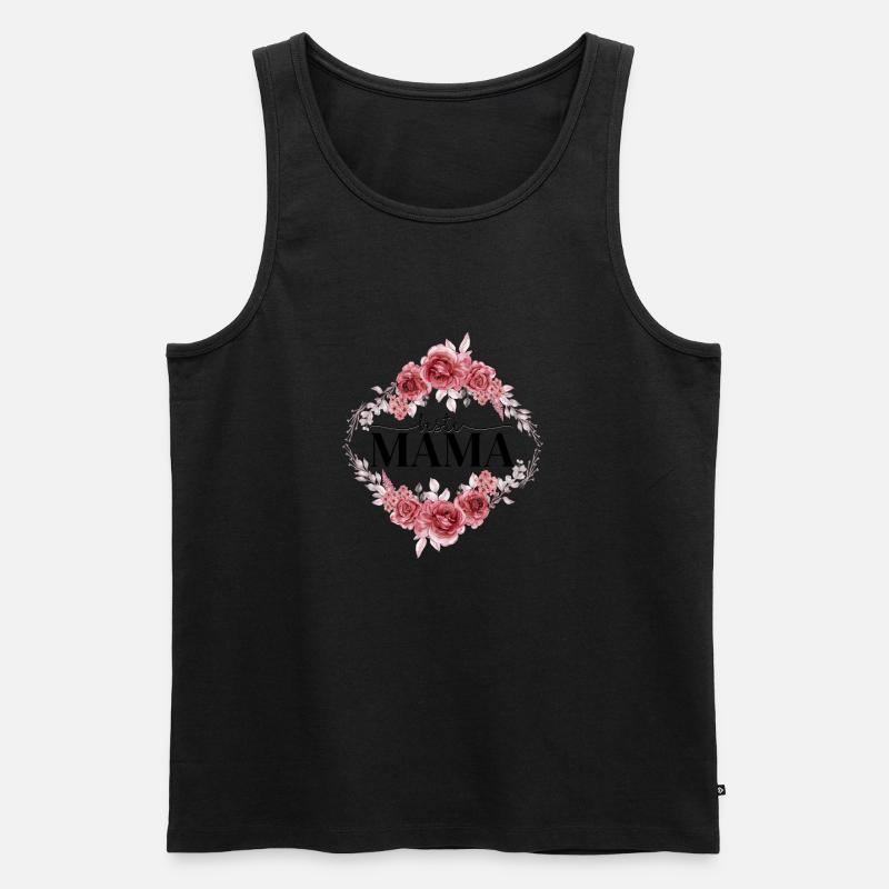 Beste Mama - Männer Premium Bio Tank Top - Schwarz