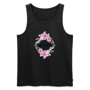 Beste Mama - Männer Premium Bio Tank Top - Schwarz - Vorne - Michal (187cm)
