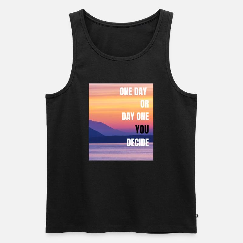 Deside - Männer Premium Bio Tank Top - Schwarz