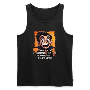 Toller Vampir mit Spruch - Männer Premium Bio Tank Top - Schwarz - Vorne - AI Model Male 178 light (178cm)