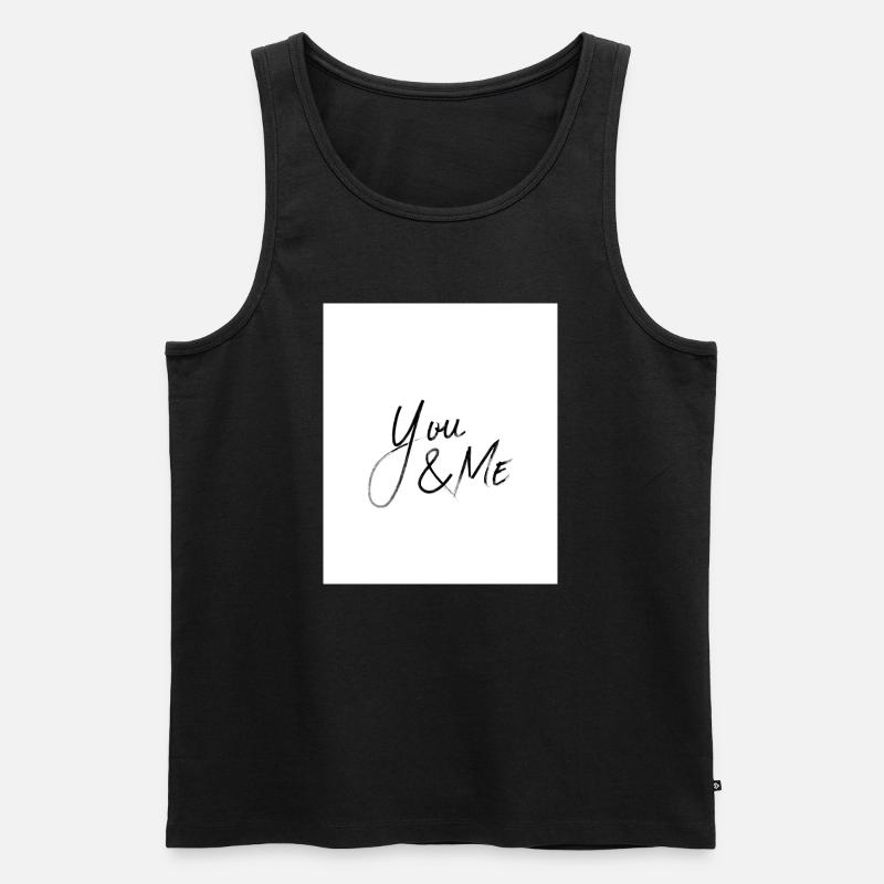 Canva4 - Männer Premium Bio Tank Top - Schwarz