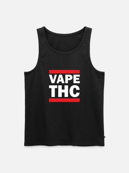 Vape THC White - Men's Premium Organic Tank Top - black
