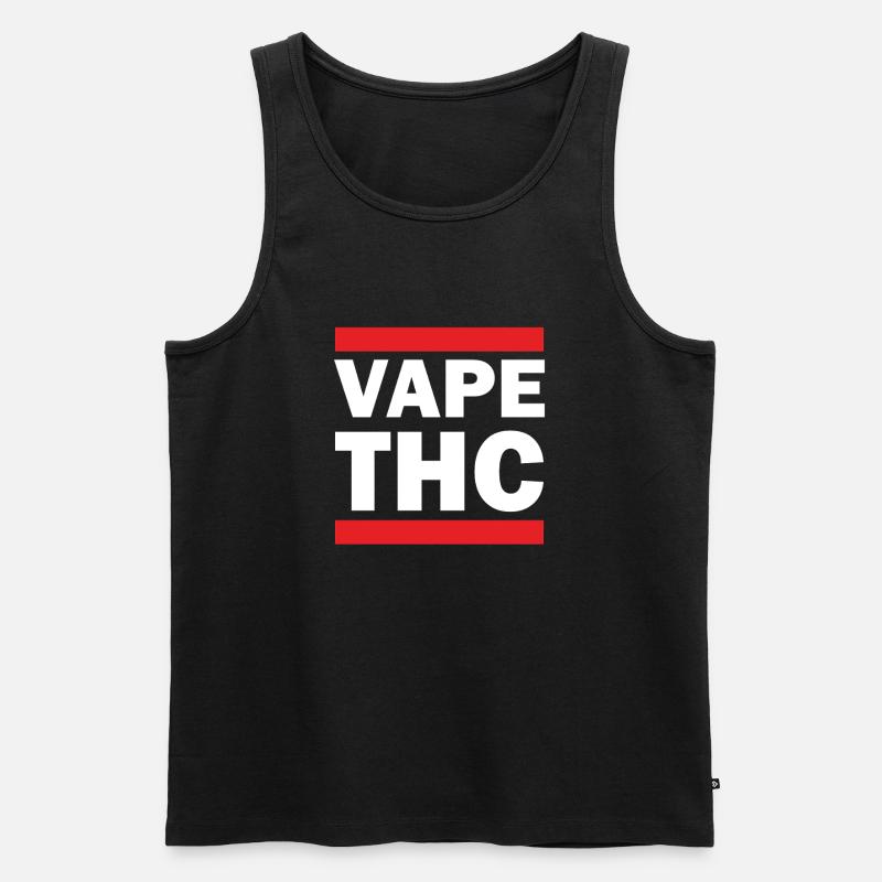 Vape THC White - Men's Premium Organic Tank Top - black