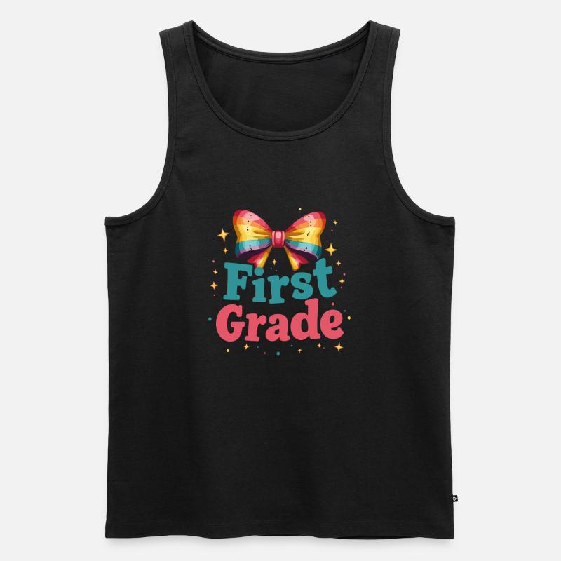 Funny Design for First Class - Men's Premium Organic Tank Top - black