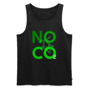 No Co2 Fahrrad Kohlendioxid - Männer Premium Bio Tank Top - Schwarz - Vorne - AI Model Male 178 light (178cm)