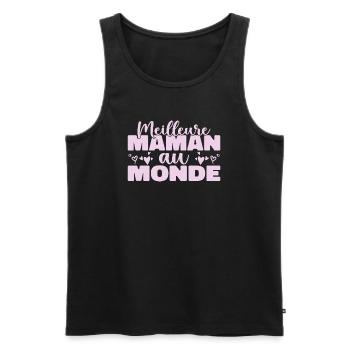 Die beste Mutter der Welt zum Muttertag - Männer Premium Bio Tank Top - Schwarz - Vorne - Michal (187cm)