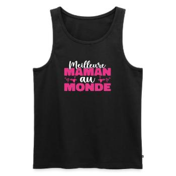 Die beste Mutter der Welt zum Muttertag - Männer Premium Bio Tank Top - Schwarz - Vorne - Michal (187cm)