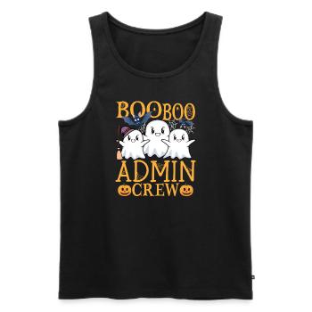 Admin uu Lustig Admin - Männer Premium Bio Tank Top - Schwarz - Vorne - AI Model Male 178 light (178cm)